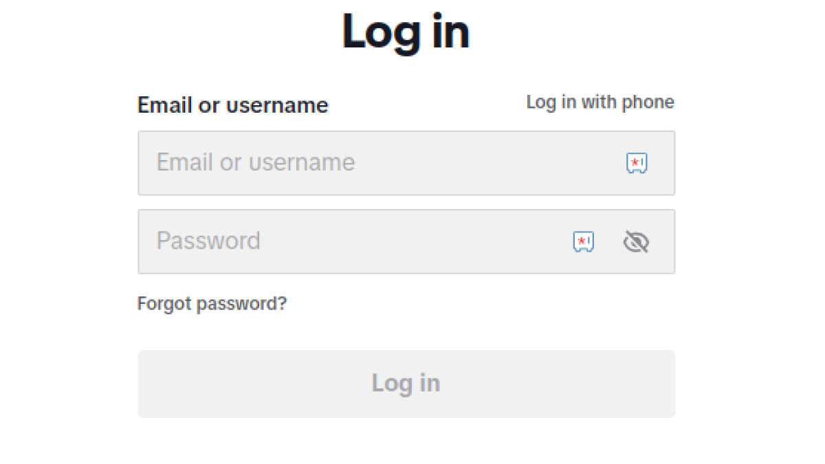 Tiktok Login